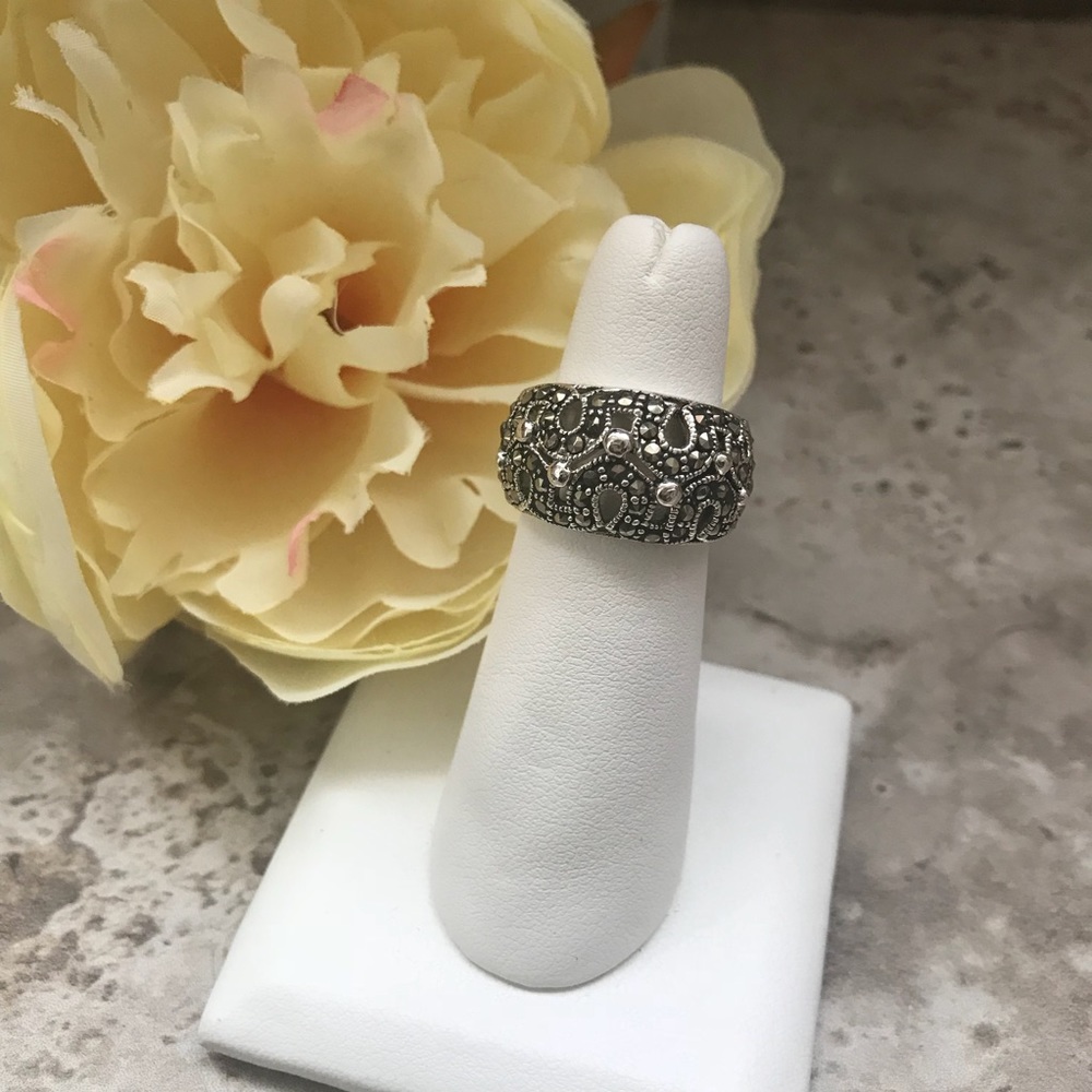 Sterling Silver Marcasite Ring